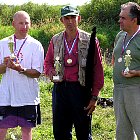 Тройка призеров. М.Каледин (в центре), В.Андреев (справа), В.Новиков (слева)