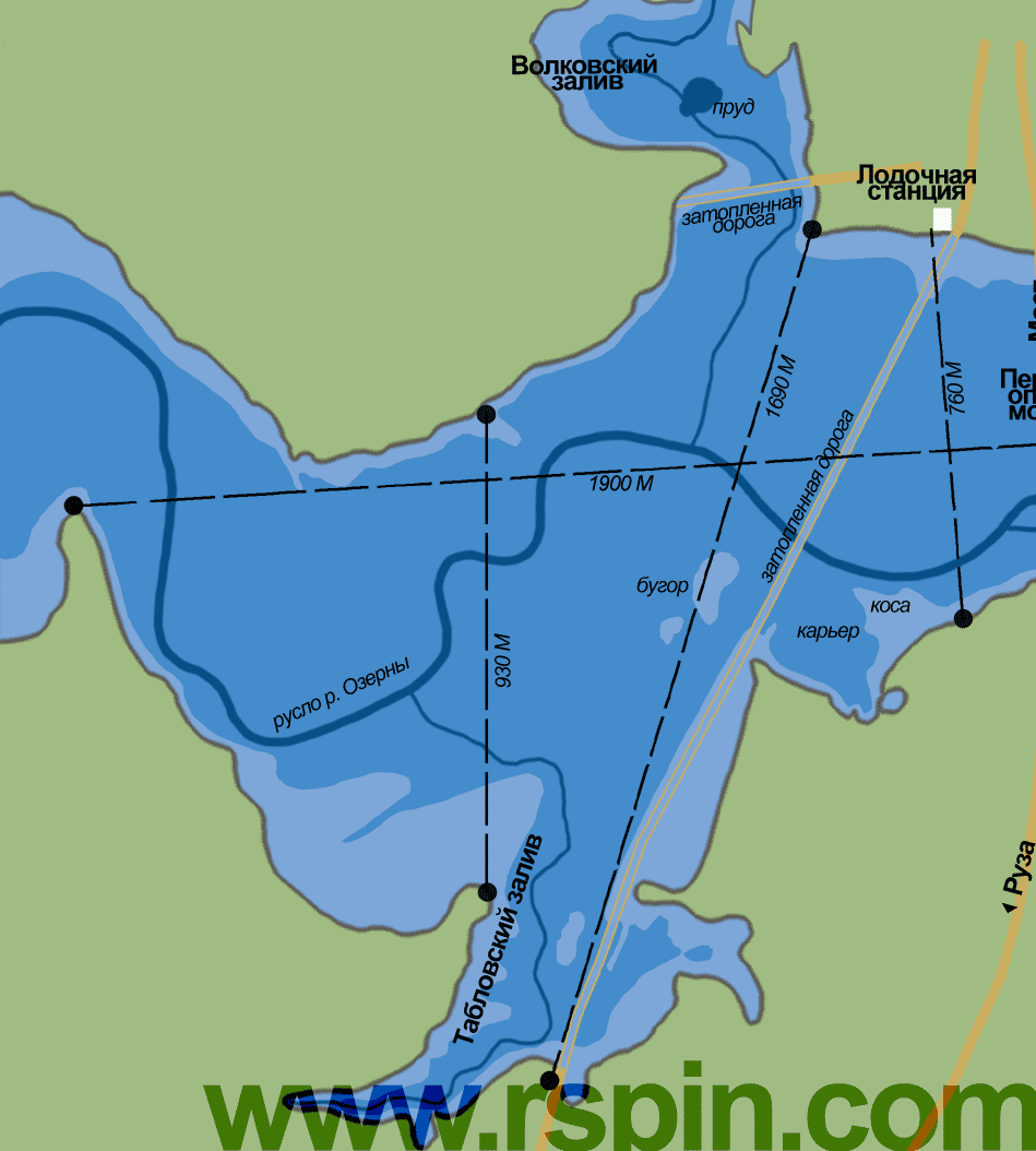 Магаданское водохранилище на карте