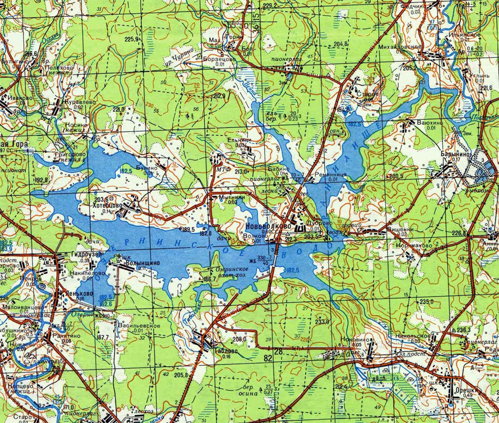 РСЛ :: Российская спиннинговая лига: Карты: Озернинское водохранилище