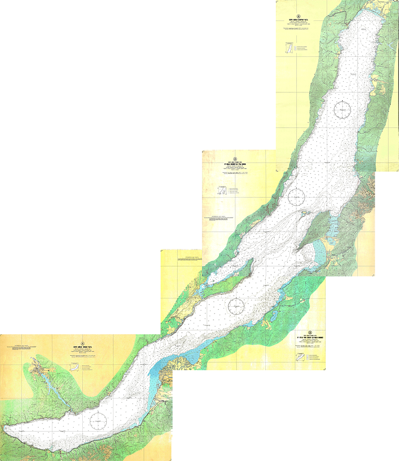 Лоция карта глубин озера Байкал: Атлас единой глубоководной системы России:Карты: РСЛ :: Российская спиннинговая лига: