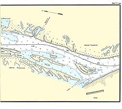 Лист 26. Карта реки Кама 65 - 58 км